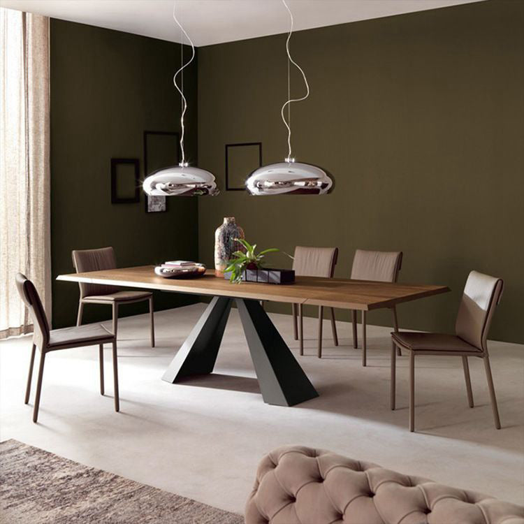 Kitchen Rectangle Dinner Table Dining Room Black Frame Dining Table
