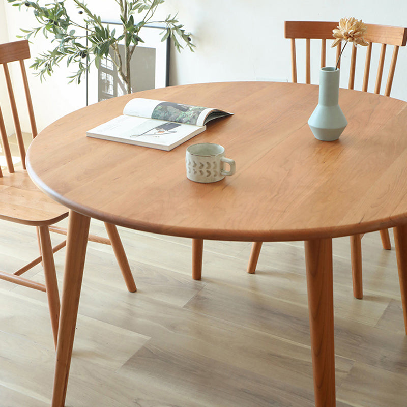 Dinner Kitchen Table Dining Room Round Solid Wood Dining Table