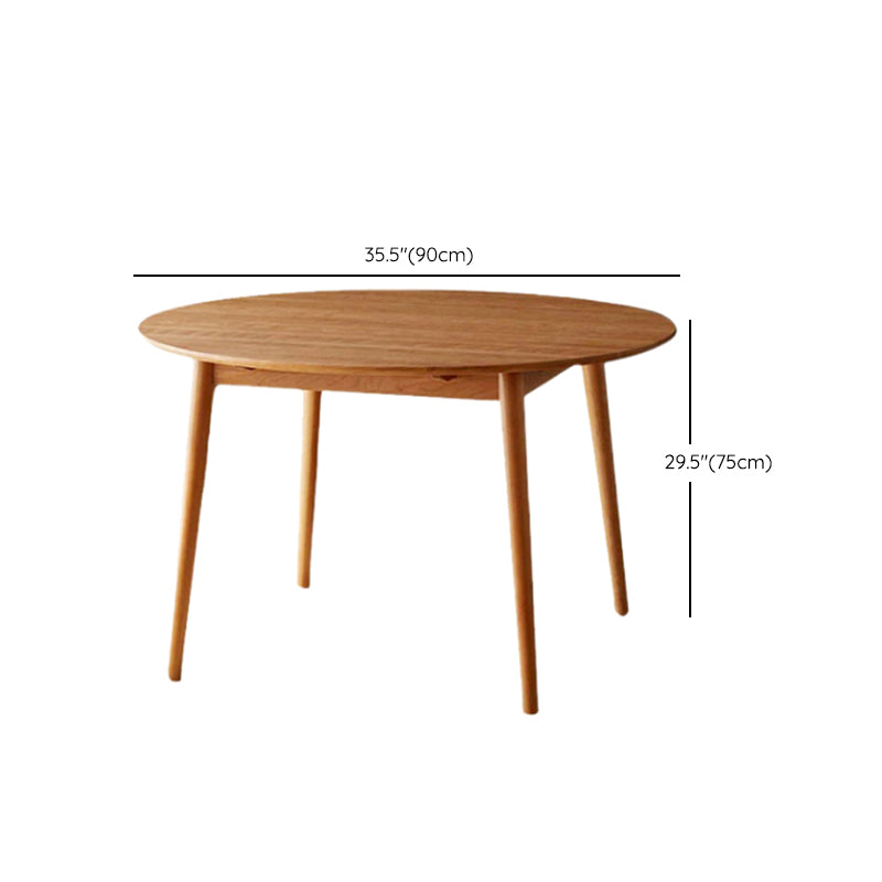 Dinner Kitchen Table Dining Room Round Solid Wood Dining Table