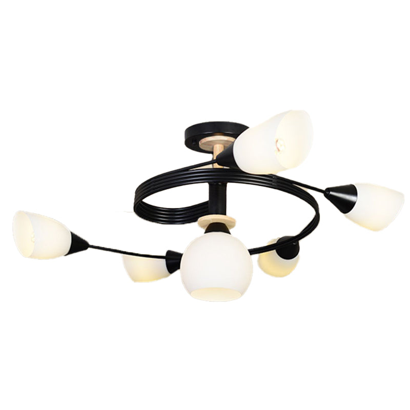 Nordic Style Metal Ceiling Light Ball Shape Ceiling Lamp for Bedroom