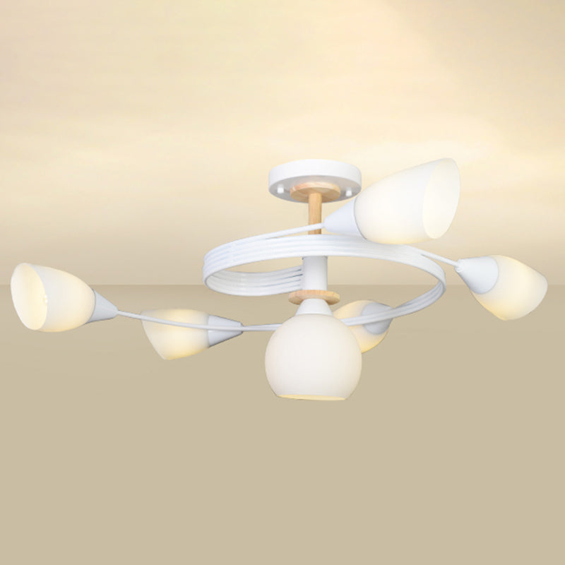 Nordic Style Metal Ceiling Light Ball Shape Ceiling Lamp for Bedroom