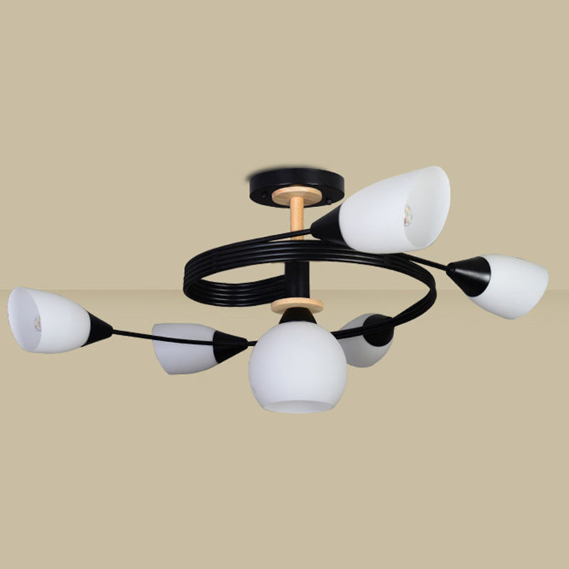 Nordic Style Metal Ceiling Light Ball Shape Ceiling Lamp for Bedroom