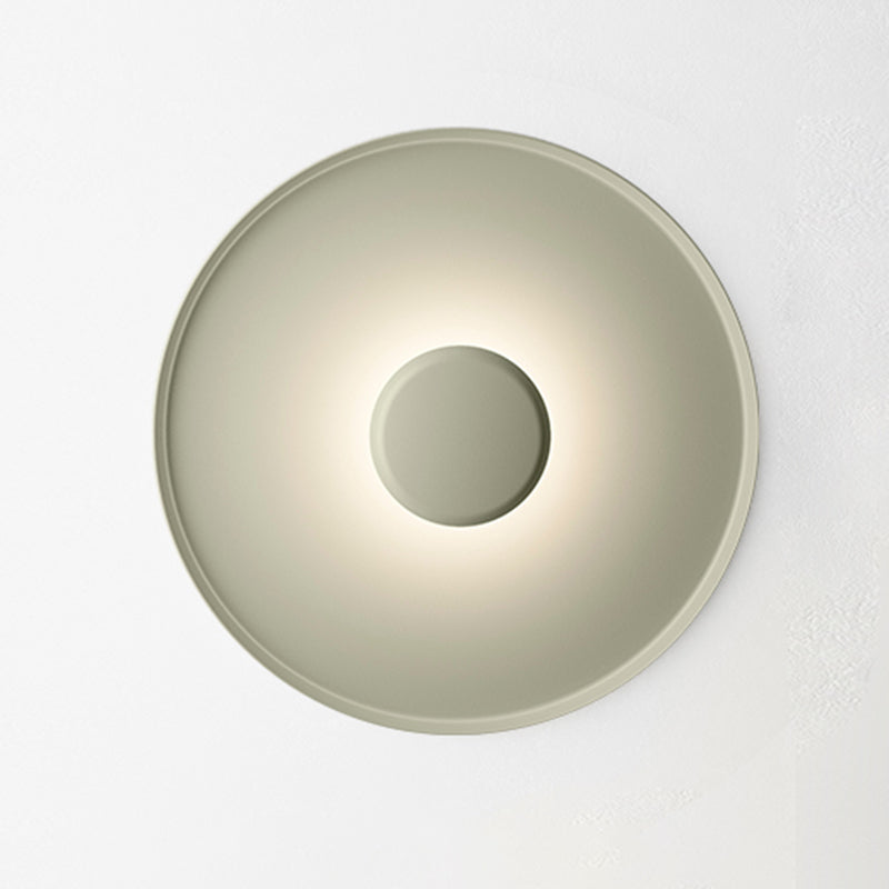 Nordic Disk Flush Mount Metal LED Ceiling Light Fixture for Bedroom