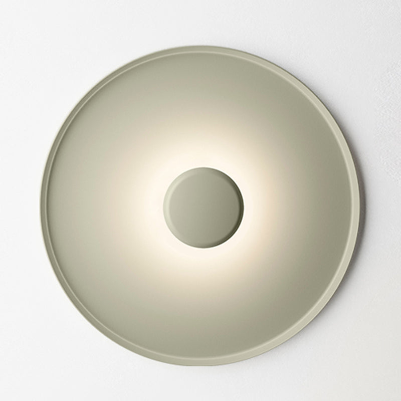 Nordic Disk Flush Mount Metal LED Ceiling Light Fixture for Bedroom