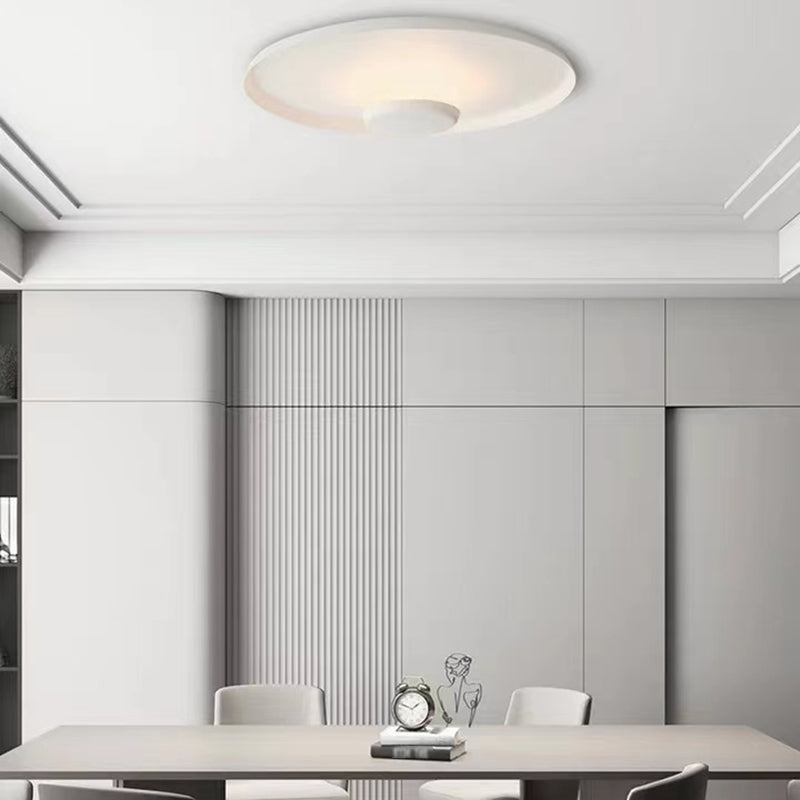 Nordic Disk Flush Mount Metal LED Ceiling Light Fixture for Bedroom