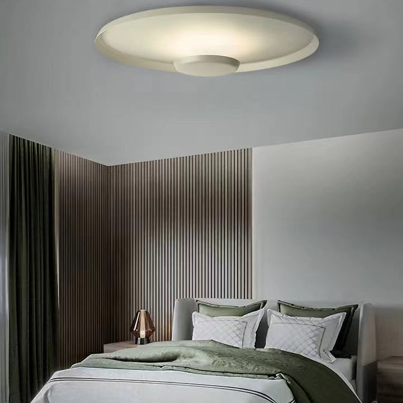 Nordic Disk Flush Mount Metal LED Ceiling Light Fixture for Bedroom