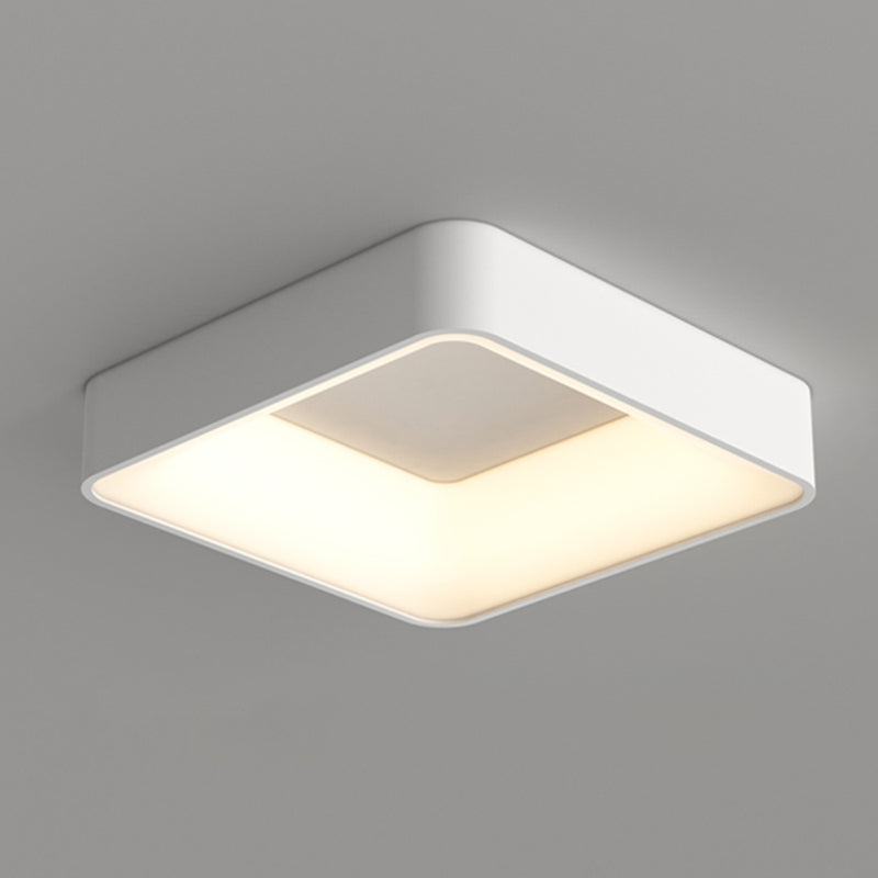 Square Ceiling Mount Light Modern LED Ceiling Light with Acrylic Shade for Bedroom