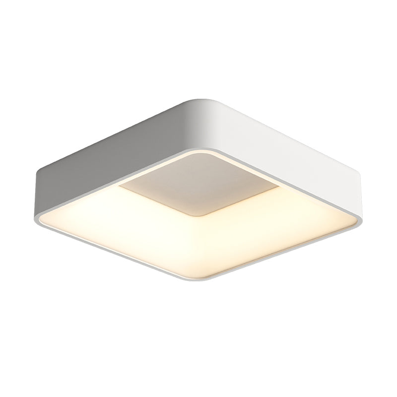 Square Ceiling Mount Light Modern LED Ceiling Light with Acrylic Shade for Bedroom