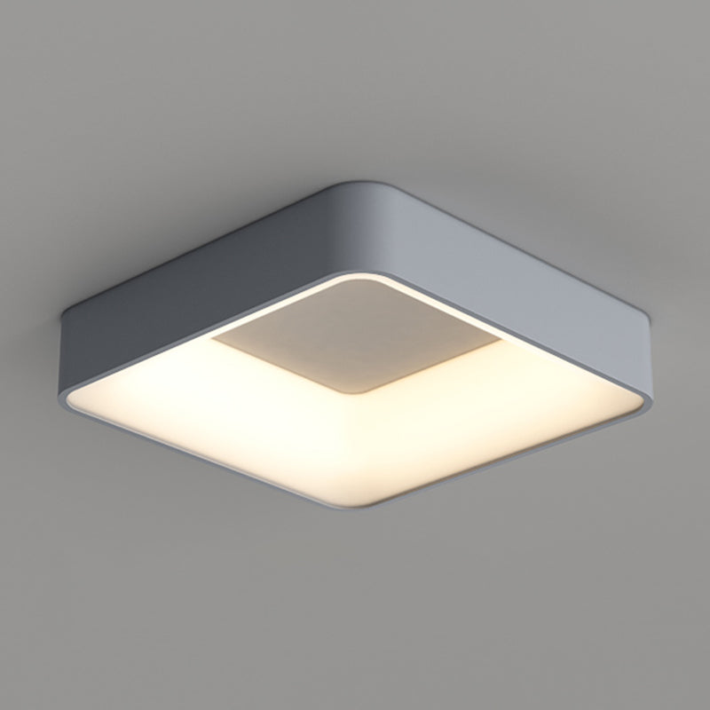 Square Ceiling Mount Light Modern LED Ceiling Light with Acrylic Shade for Bedroom