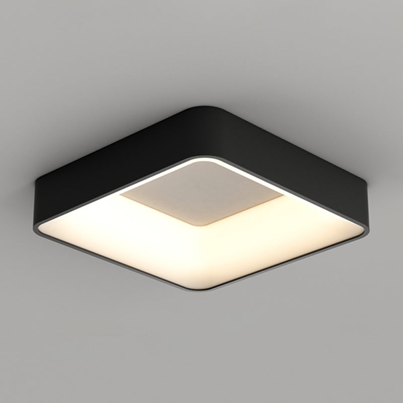 Square Ceiling Mount Light Modern LED Ceiling Light with Acrylic Shade for Bedroom