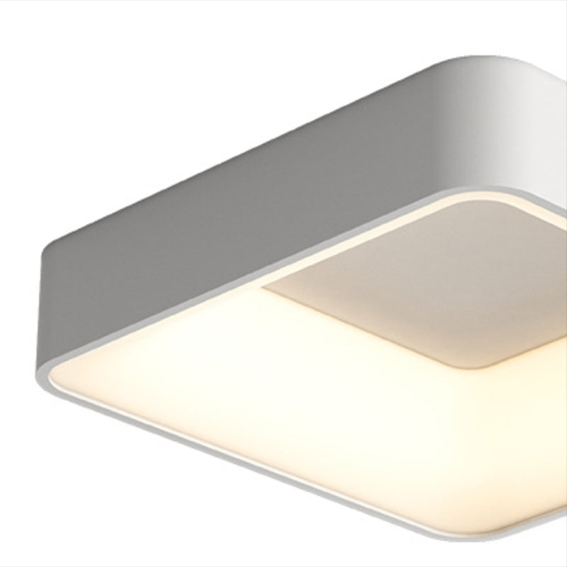 Square Ceiling Mount Light Modern LED Ceiling Light with Acrylic Shade for Bedroom