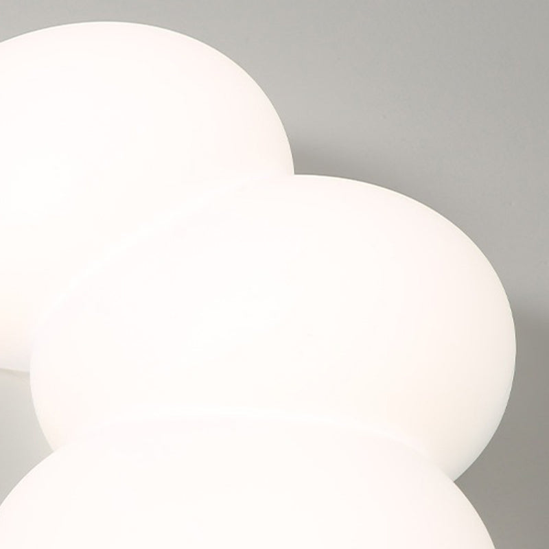 LED Ceiling Mount Light Modern Ceiling Light with Plastic Shade for Bedroom