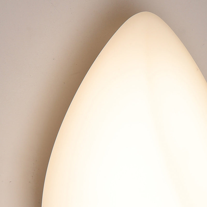 Single Modernism White Wall Mounted Sconce Acrylic Wall Light for Bedroom