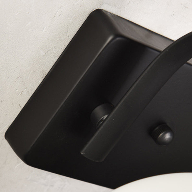 1/2-Light Modernism Wall Mounted Sconce Black/Chrome Wall Light for Foyer