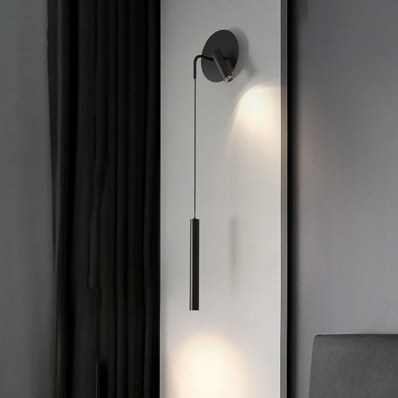 2-Light Modernism Black Wall Mounted Sconce Linear Wall Light for Foyer