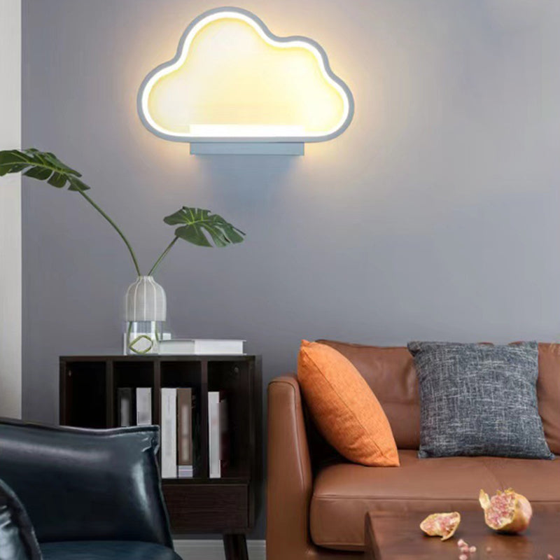 Single Contemporary Black/White Wall Mounted Sconce Metal Wall Light