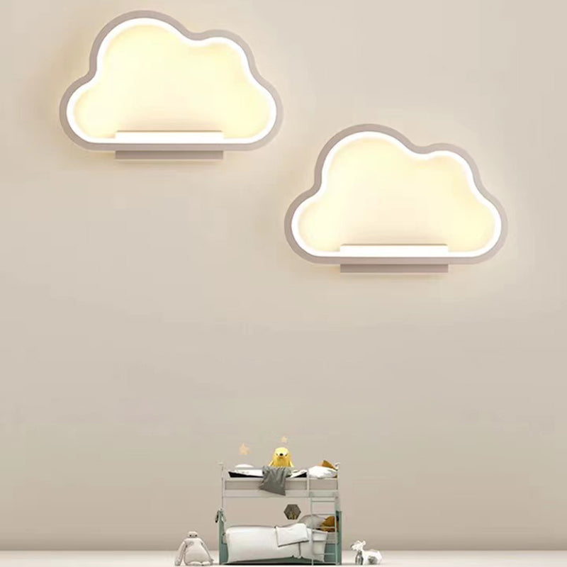 Single Contemporary Black/White Wall Mounted Sconce Metal Wall Light