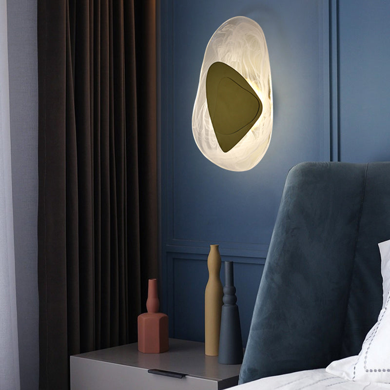 Geometric Shape Metal Wall Lighting Modern Style 1 Light Wall Mounted Light