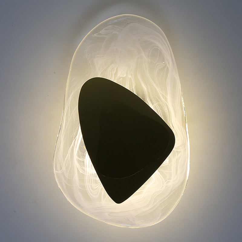 Geometric Shape Metal Wall Lighting Modern Style 1 Light Wall Mounted Light