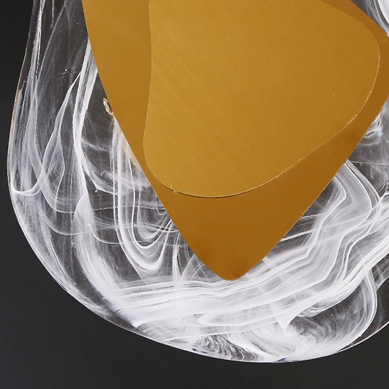 Geometric Shape Metal Wall Lighting Modern Style 1 Light Wall Mounted Light