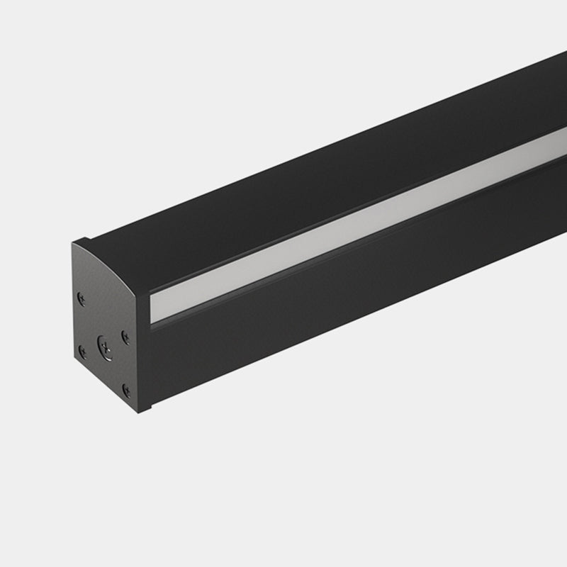 Linear Shape Metal Wall Lighting Modern Style 1-Light Wall Mounted Light in Black