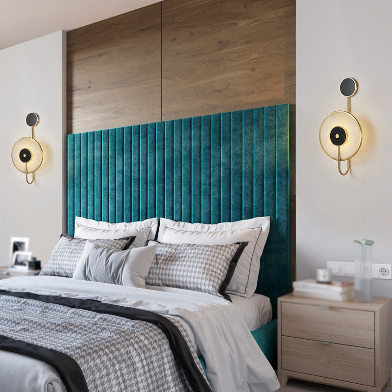 Contemporary Wall Light Golden Metal Lighting for Living Room