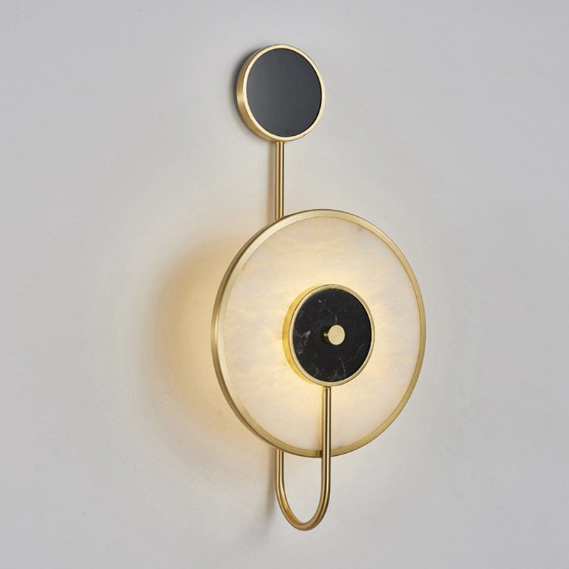 Contemporary Wall Light Golden Metal Lighting for Living Room