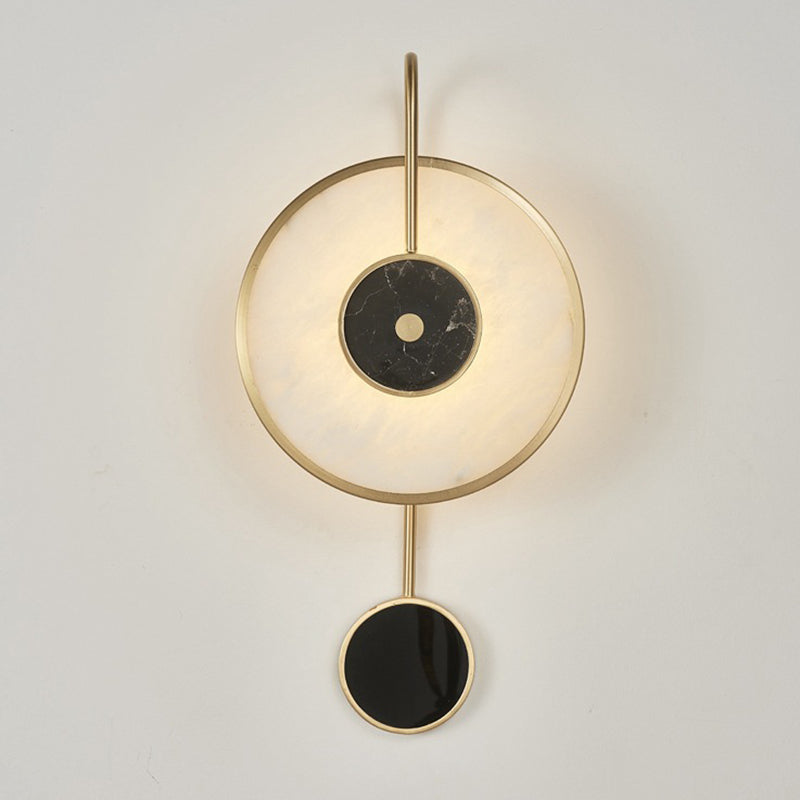 Contemporary Wall Light Golden Metal Lighting for Living Room