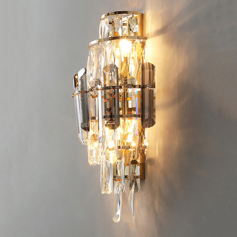 Crystal Shade Wall Light Fixture Modern Wall Light Sconce for Bedroom