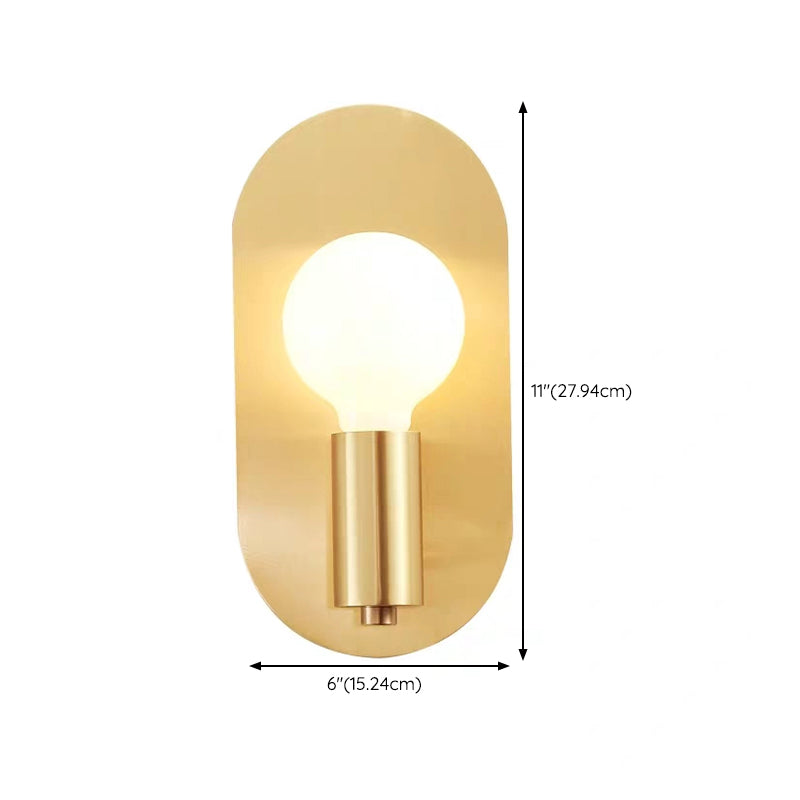 Nordic Style Vanity Light Metal 1 Light Vanity Lamp for Shower Room