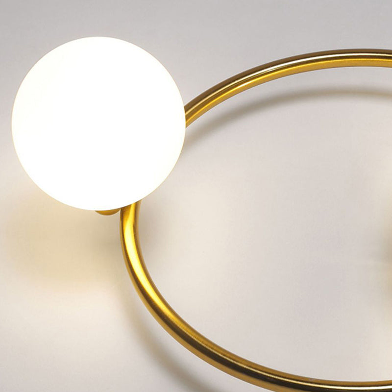 1/2-Light Black/Golden Bathroom Vanity Light Modern Unique Bath Bar