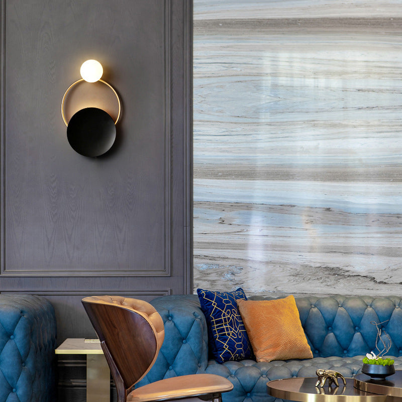 1/2-Light Black/Golden Bathroom Vanity Light Modern Unique Bath Bar