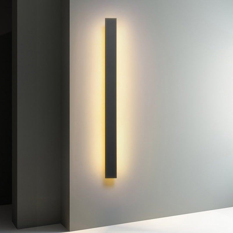 Black Contemporary Bathroom Vanity Light 1 Light LED Bath Bar