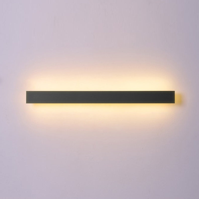 Black Contemporary Bathroom Vanity Light 1 Light LED Bath Bar