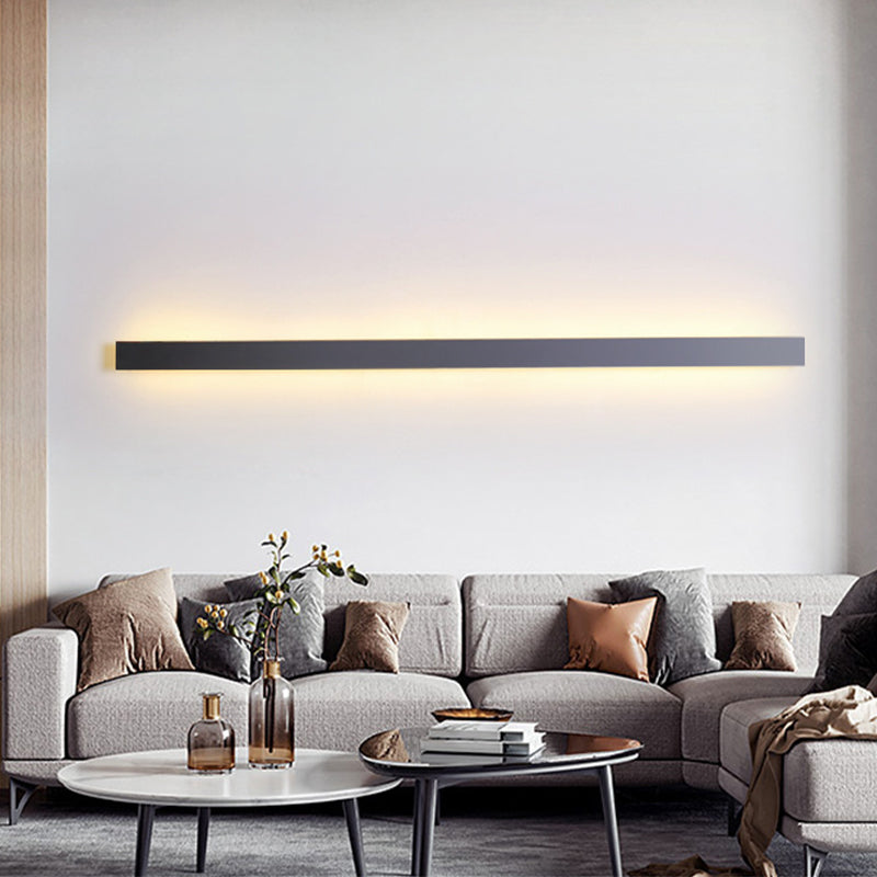 Black Contemporary Bathroom Vanity Light 1 Light LED Bath Bar