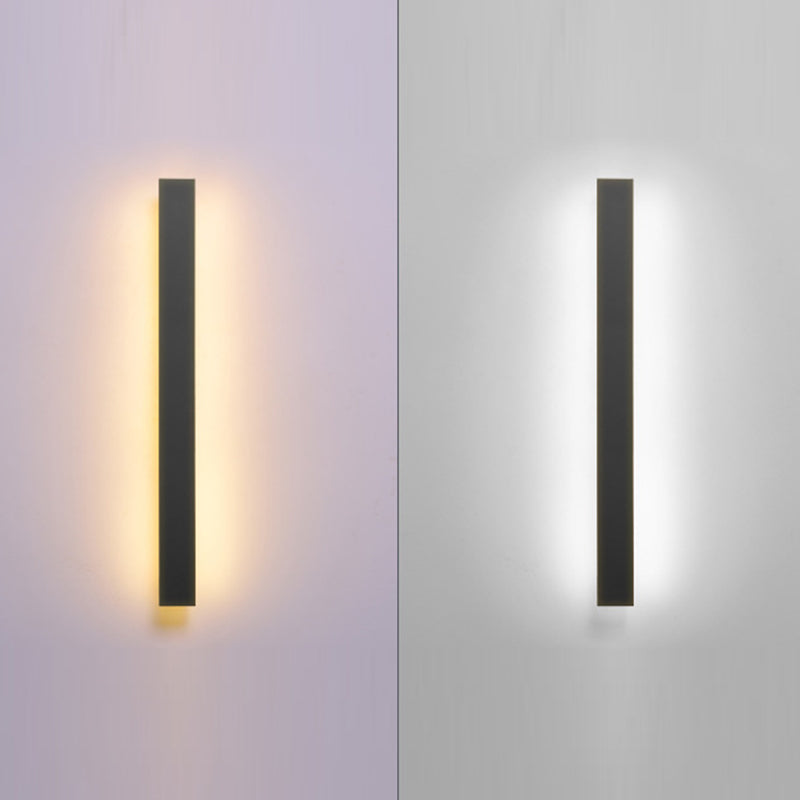 Black Contemporary Bathroom Vanity Light 1 Light LED Bath Bar