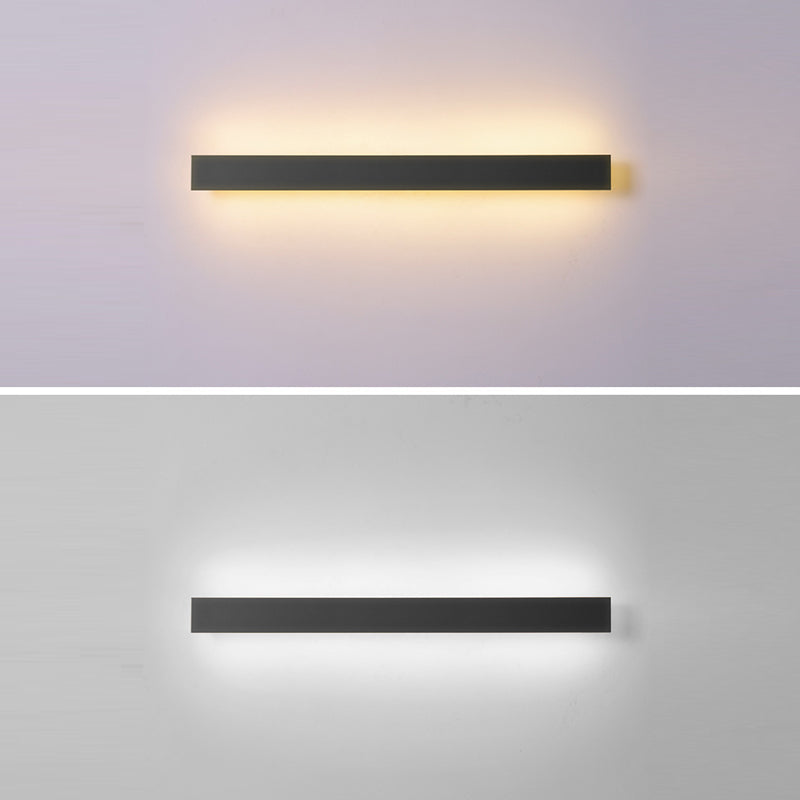 Black Contemporary Bathroom Vanity Light 1 Light LED Bath Bar