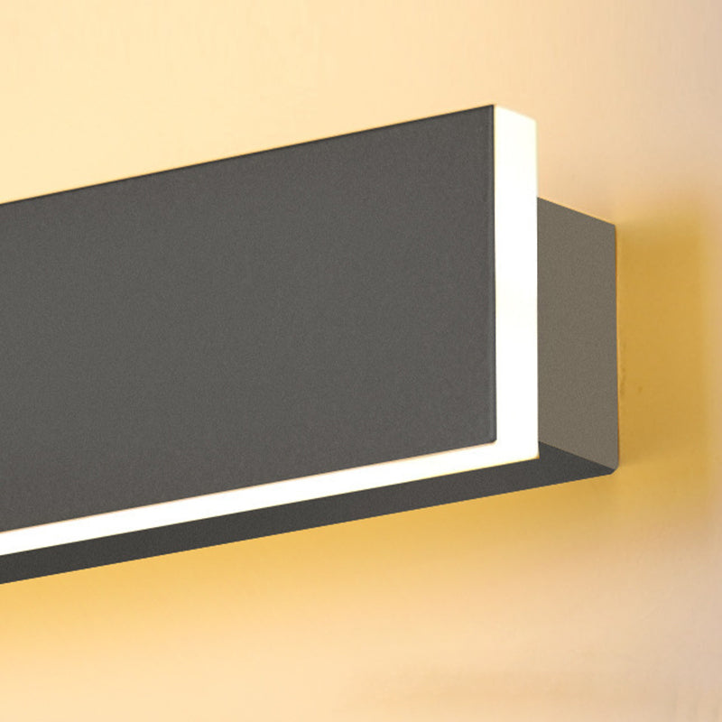 Black Contemporary Bathroom Vanity Light 1 Light LED Bath Bar