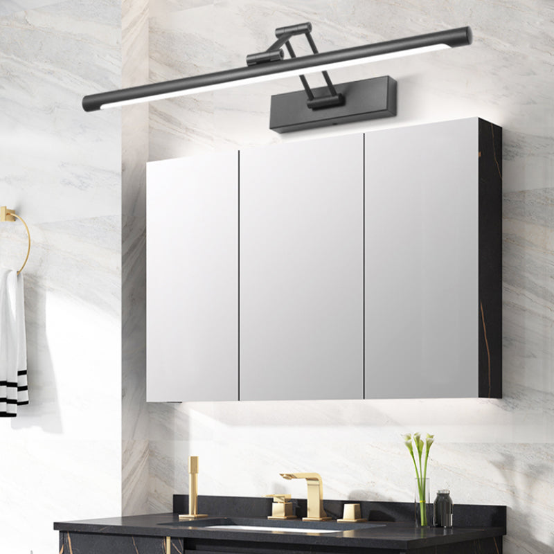 Single Modernism Black Bathroom Vanity Light LED Bath Bar for Bedroom