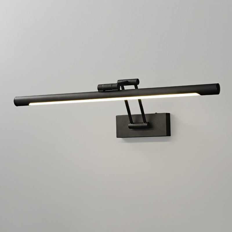 Single Modernism Black Bathroom Vanity Light LED Bath Bar for Bedroom