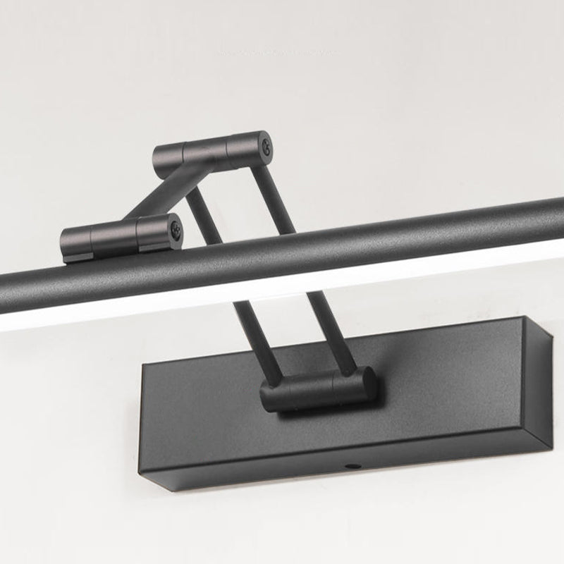 Single Modernism Black Bathroom Vanity Light LED Bath Bar for Bedroom
