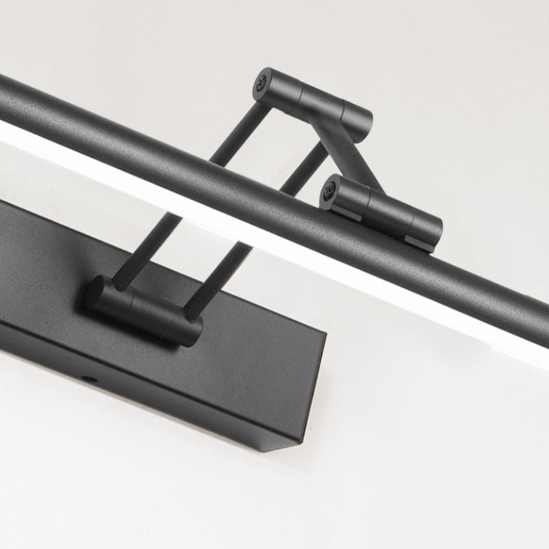 Single Modernism Black Bathroom Vanity Light LED Bath Bar for Bedroom