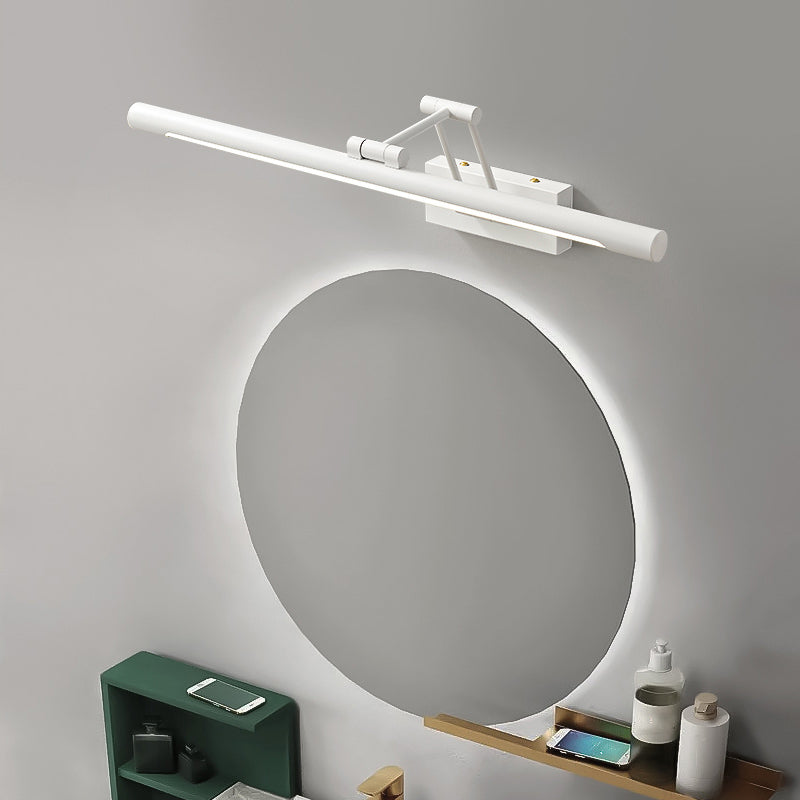 Single Modernism White Bathroom Vanity Light LED Bath Bar for Bedroom