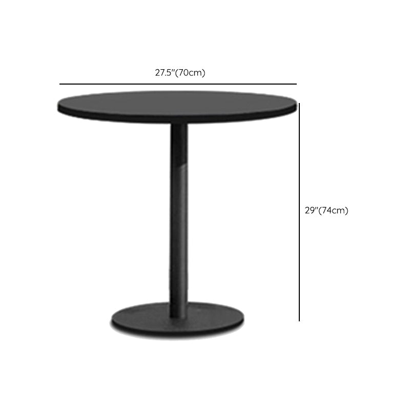 Stone Top Dining Table Set 1/7 Pcs Metal Frame Patio Dining Table with Upholstered Chairs