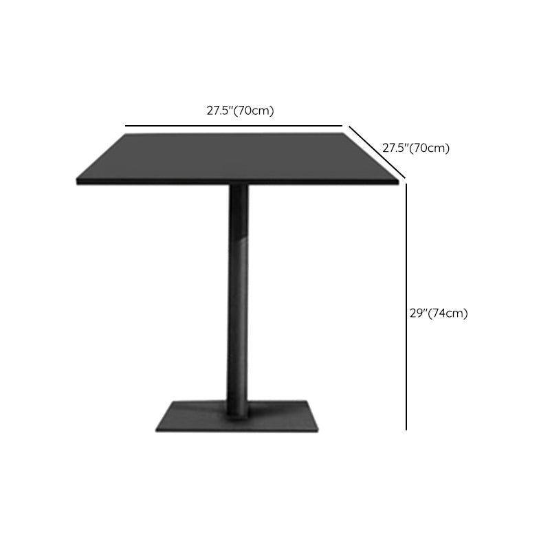 Stone Top Dining Table Set 1/7 Pcs Metal Frame Patio Dining Table with Upholstered Chairs