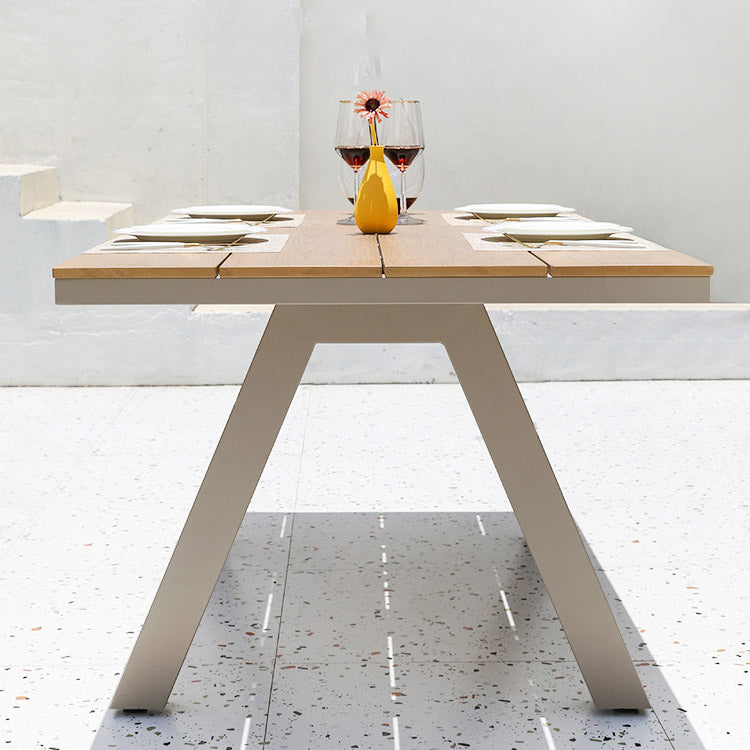 Boho Patio Dining Table Set 1/3/5/7/9 Pcs Aluminum Frame Dining Table and Chairs