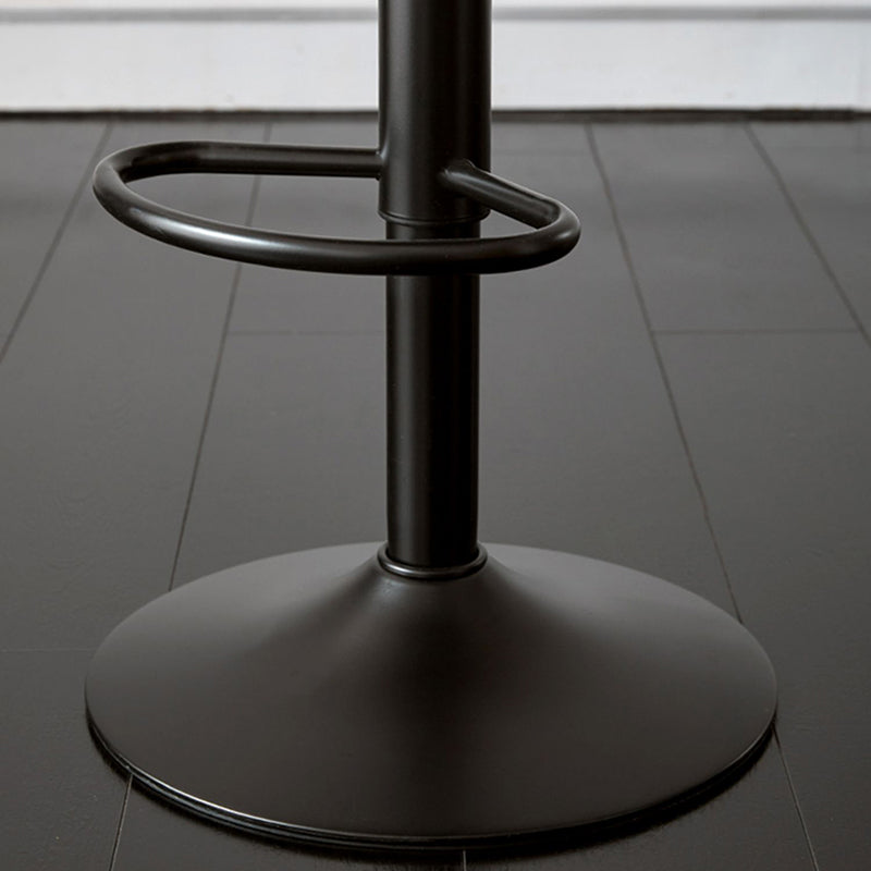 Low Back Dining Stools Adjustable Height Bar Stools with Cushion