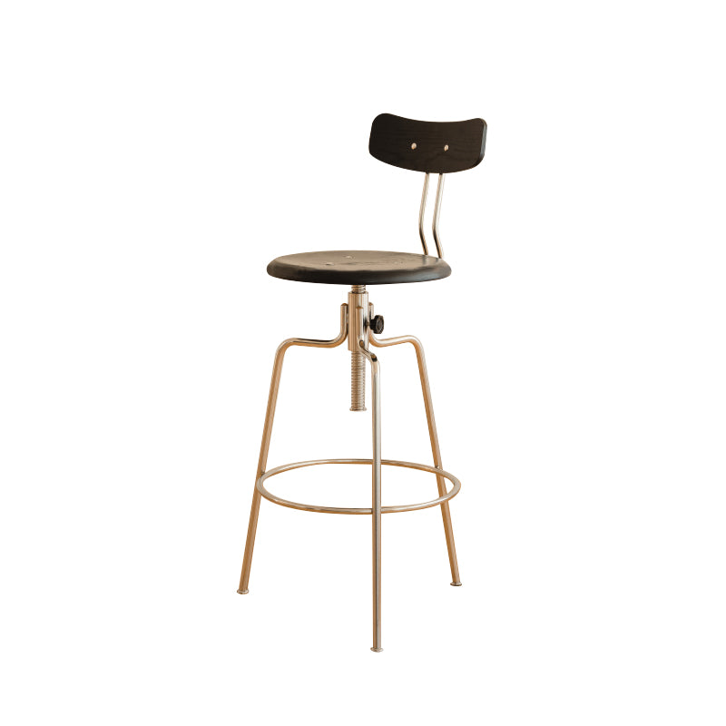 Modern Rotatable Bar Stool Low Back Counter Bar Stool for Home