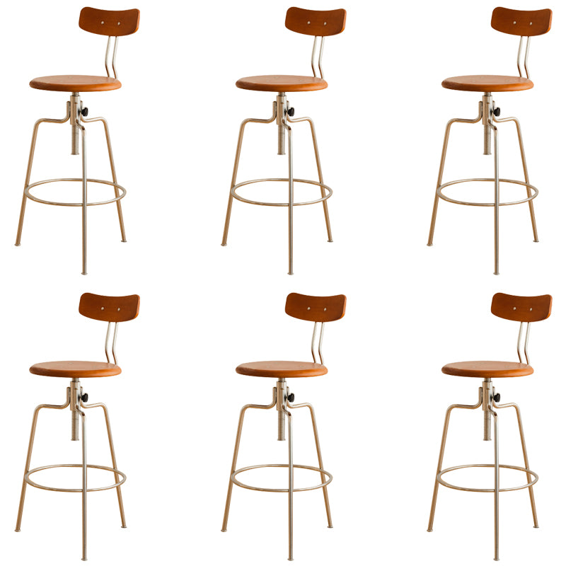 Modern Rotatable Bar Stool Low Back Counter Bar Stool for Home
