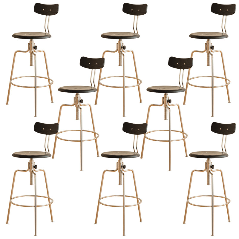 Modern Rotatable Bar Stool Low Back Counter Bar Stool for Home